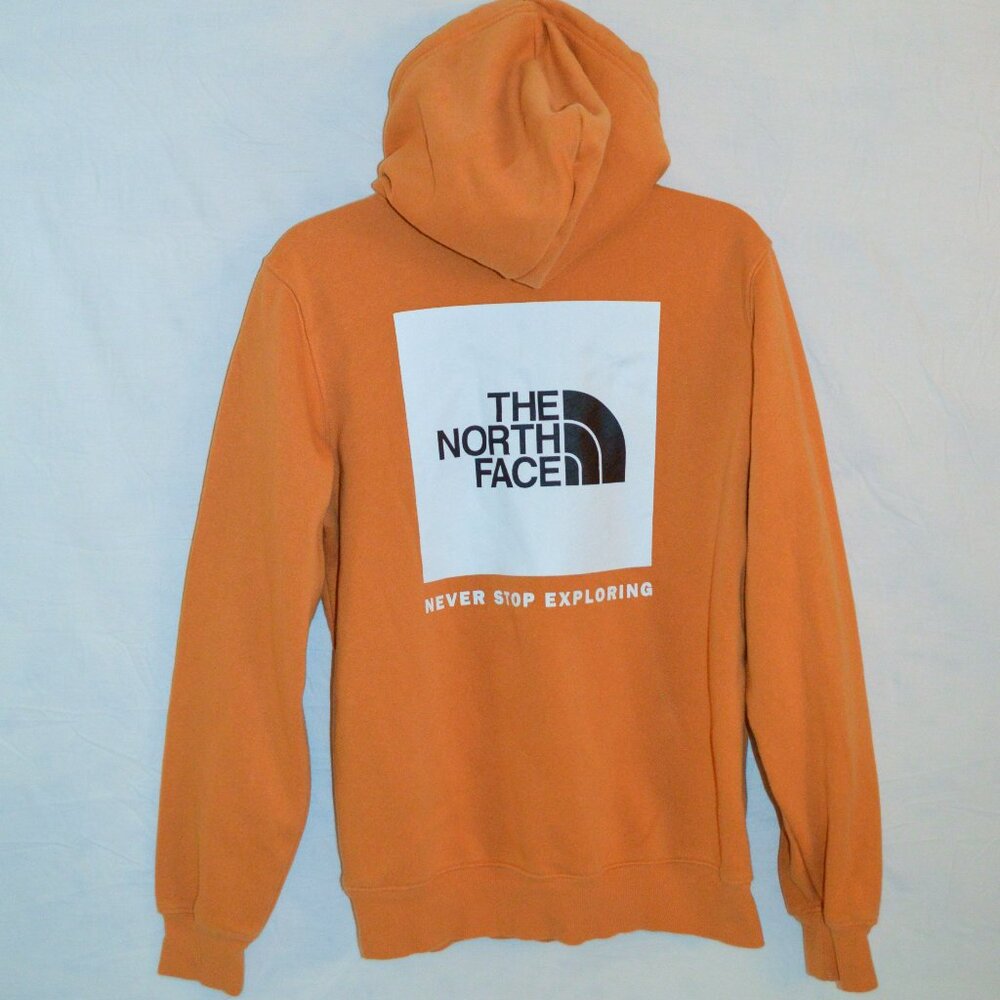 The North Face Men’s Small Burnt Orange Hoodie Logo Back